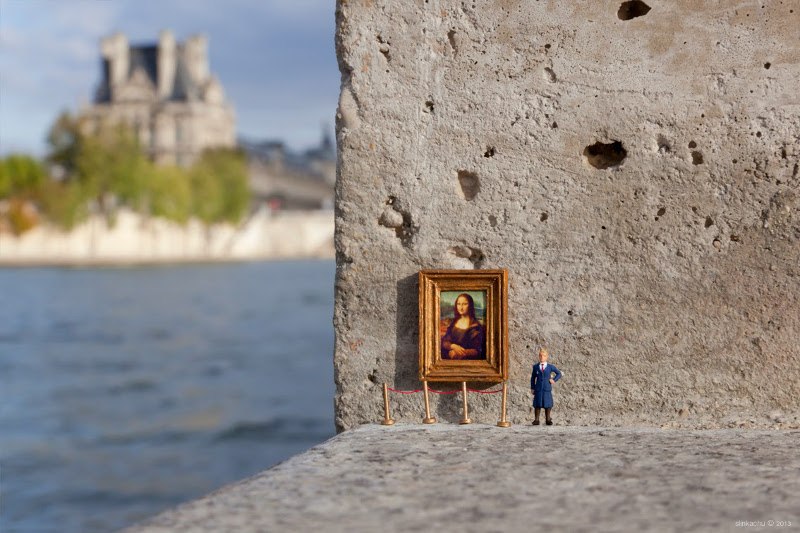 street art, installation, Slinkachu, outdoors