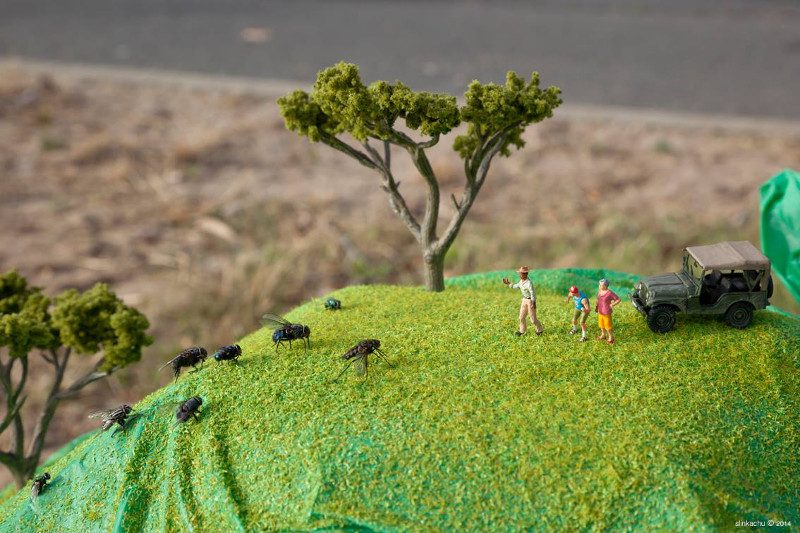 street art, installation, Slinkachu, outdoors