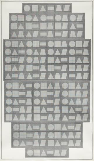 All One, Two, Three, Four, Five & Six Part Combinations of Six Geometric Figures,-1980 All One, Two, Three, Four, Five & Six Part Combinations of Six Geometric Figures,-1980