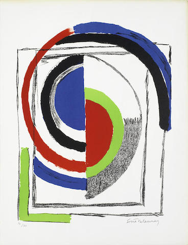 Abstract Composition with Semi-Circles- Abstract Composition with Semi-Circles-