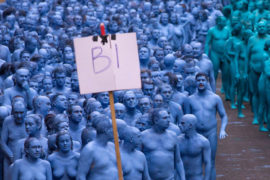 Mass Naked Art Event By Spencer Tunick Turned Hull Blue Widewalls