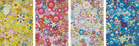 An Homage to Monopink 1960 C; An Homage to IKB 1957 C; An Homage to Yves Klein, Multicolor C; and An Homage to Mangold 1960 C-2012 An Homage to Monopink 1960 C; An Homage to IKB 1957 C; An Homage to Yves Klein, Multicolor C; and An Homage to Mangold 1960 C-2012