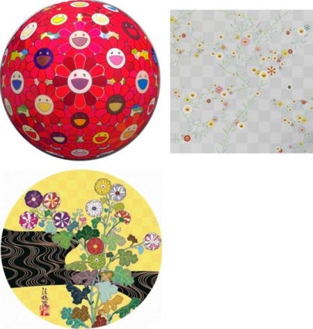 Flower Ball (3D) Red Cliff, Cube, Kansei Korin Gold-2010 Flower Ball (3D) Red Cliff, Cube, Kansei Korin Gold-2010