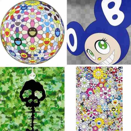 Flowerball Cosmos (3D), And Then (Blue), Time-Camouflage Moss Green, An Homage to Yves Klein Multicolor B-2012 Flowerball Cosmos (3D), And Then (Blue), Time-Camouflage Moss Green, An Homage to Yves Klein Multicolor B-2012