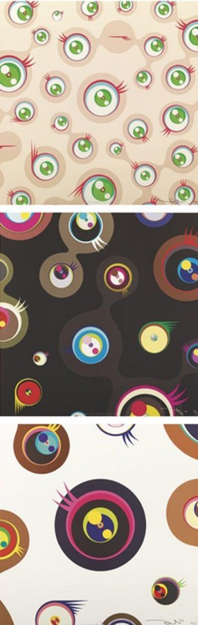 Jellyfish Eyes-Cream, Jellyfish Eyes-Black 2, Jellyfish Eyes-White 1-2011 Jellyfish Eyes-Cream, Jellyfish Eyes-Black 2, Jellyfish Eyes-White 1-2011
