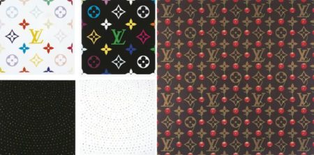 Sphere-Black, Sphere-White, Cherry, Superflat Monogram (Lemon), Superflat Monogram (Black)-2003 Sphere-Black, Sphere-White, Cherry, Superflat Monogram (Lemon), Superflat Monogram (Black)-2003