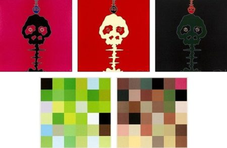 Time Bokan-Pink, Time Bokan - Missing in the Eyes - Red, Time Bokan - Black + Moss Green, Acupuncture Painting Smell of Blood, Acupuncture Painting-2006 Time Bokan-Pink, Time Bokan - Missing in the Eyes - Red, Time Bokan - Black + Moss Green, Acupuncture Painting Smell of Blood, Acupuncture Painting-2006