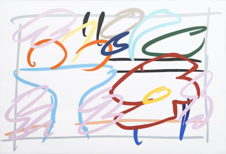 Fast Sketch Still Life with Abstract Painting-1989 Fast Sketch Still Life with Abstract Painting-1989