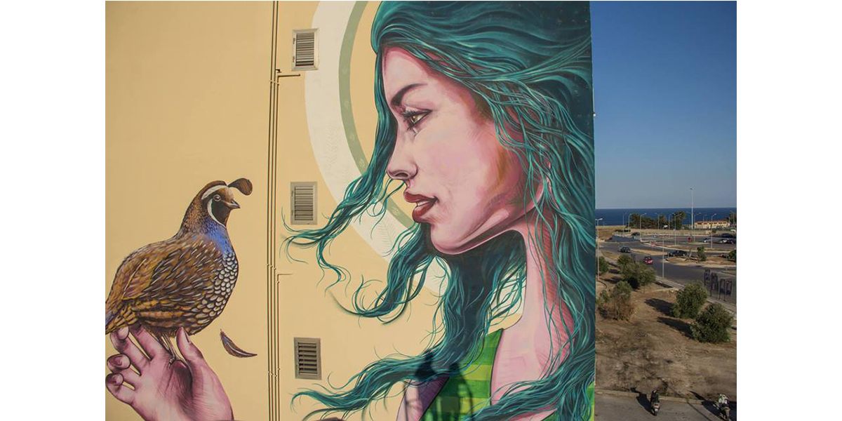 Truly Design, Mauro149 and Rems182 - Lucia, Street Art Mazzarona Festival, Syracuse, Italy