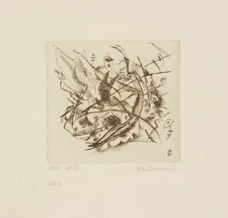 Radierung No. 1 (Etching No. 1)-1916 Radierung No. 1 (Etching No. 1)-1916