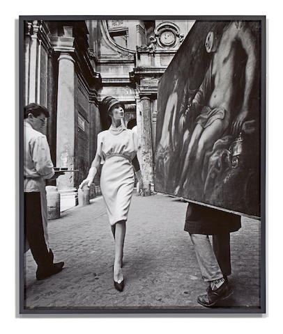 Simone + Painting + Coffee, Rome-1960 Simone + Painting + Coffee, Rome-1960