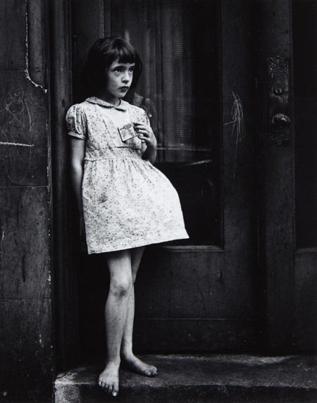 Young Girl, Barefoot, Holding Package of Candy Cigarettes-1952 Young Girl, Barefoot, Holding Package of Candy Cigarettes-1952