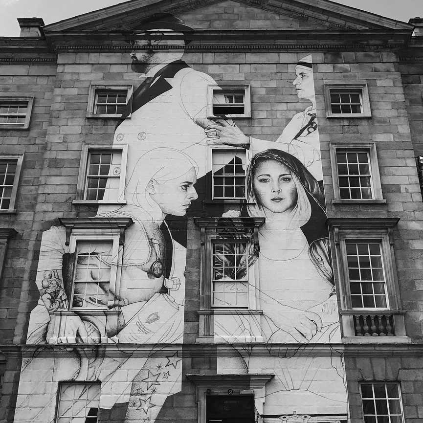 Joe Caslin new mural in Dublin