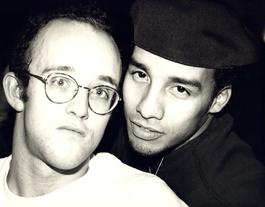 Andy Warhol, Photograph of Keith Haring and Juan Rivera, 1986