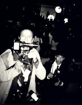 Andy Warhol, Photograph of Ron Galella, 1980s