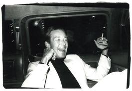 Andy Warhol, Photograph of Halston in a Limo circa 1979