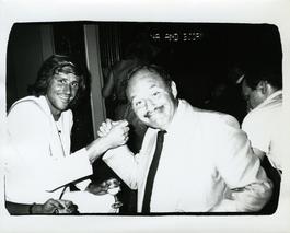 Andy Warhol, Photograph of Bjorn Borg and Lester Persky, 1982