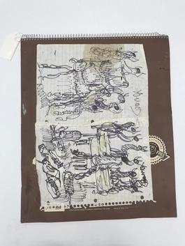 Purvis Young, Untitled Sketchbook circa 1990
