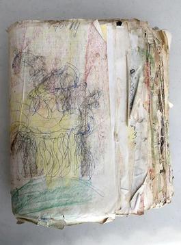 Purvis Young, Untitled Textbook circa 1990