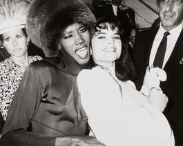 Andy Warhol, Photograph of Grace Jones & Maria Shriver Schwarzenegger, 1986