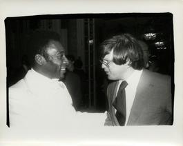 Andy Warhol, Photograph of Pele and Richard Weisman, 1977