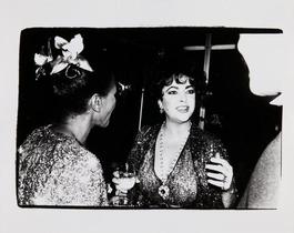 Andy Warhol, Photograph of Elizabeth Taylor with an Unidentified Couple, 1981