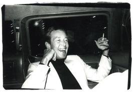 Andy Warhol, Photograph of Halston in a Limo circa 1979
