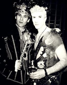 Andy Warhol, Photograph of Corey Haye and a Man in Costumes, circa 1980s