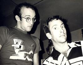 Andy Warhol, Photograph of Keith Haring and Kenny Scharf circa 1986