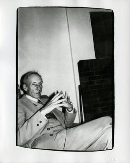 Andy Warhol, Photograph of William S. Burroughs at the Chelsea Hotel, 1975