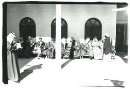 Andy Warhol, Photograph with Fred Hughes and Jed Johnson in Kuwait, 1977