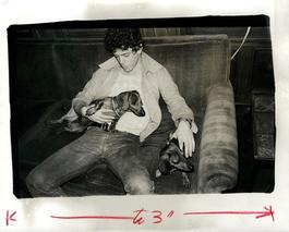 Andy Warhol, Photograph of Lou Reed with Archie, circa 1976
