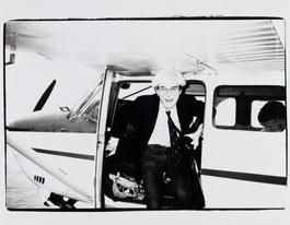 Andy Warhol on a Seaplane in Montauk
