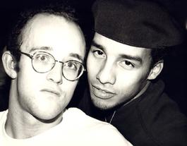 Andy Warhol, Photograph of Keith Haring and Juan Rivera, 1986