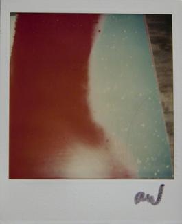 Andy Warhol, Painting Detail Polaroid Photograph, 1985