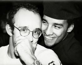 Keith Haring with Juan Rivera