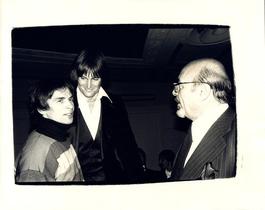 Andy Warhol, Photograph of Rudolf Nureyev, Bruce Jenner, and Ahmet Ertegen circa 1982