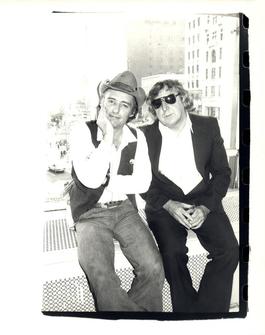 Andy Warhol, Photograph of Dennis Hopper and Gerry Rothenberg, 1977