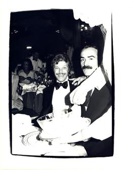 Andy Warhol, Photograph of Egon von Furstenberg and Victor Hugo circa 1980