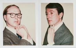 Andy Warhol Polaroids, Gilbert and George Diptych, 1975
