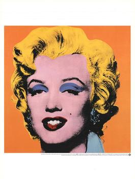 Marilyn, Orange Shot on White Background