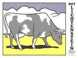 Cow Going Abstract Triptych