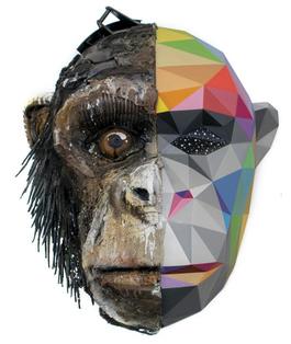 Okuda x​Bordalo II: Monkey