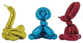 Balloon Rabbit, Monkey & Swan (with matching edition numbers)