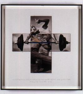 Intersection Series: Woman (With Cigarette) and Weight Lifter (Maquette)