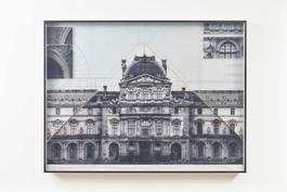 JR at the Louvre, La Pyramide, close-up © Pyramide, architect I. M. Pei, musee du Louvre, Work in Progress, Paris, France