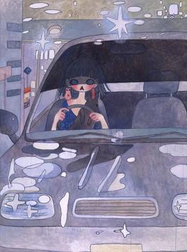 Drive with a Night Dog *