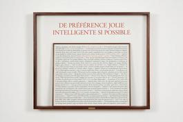 De preference jolie Intelligente si possible