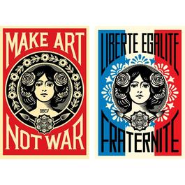 Pack Make Art Not War + Liberte Egalite Fraternite