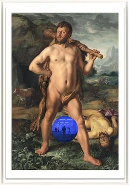 Gazing Ball (Goltzius Hercules and Cacus)